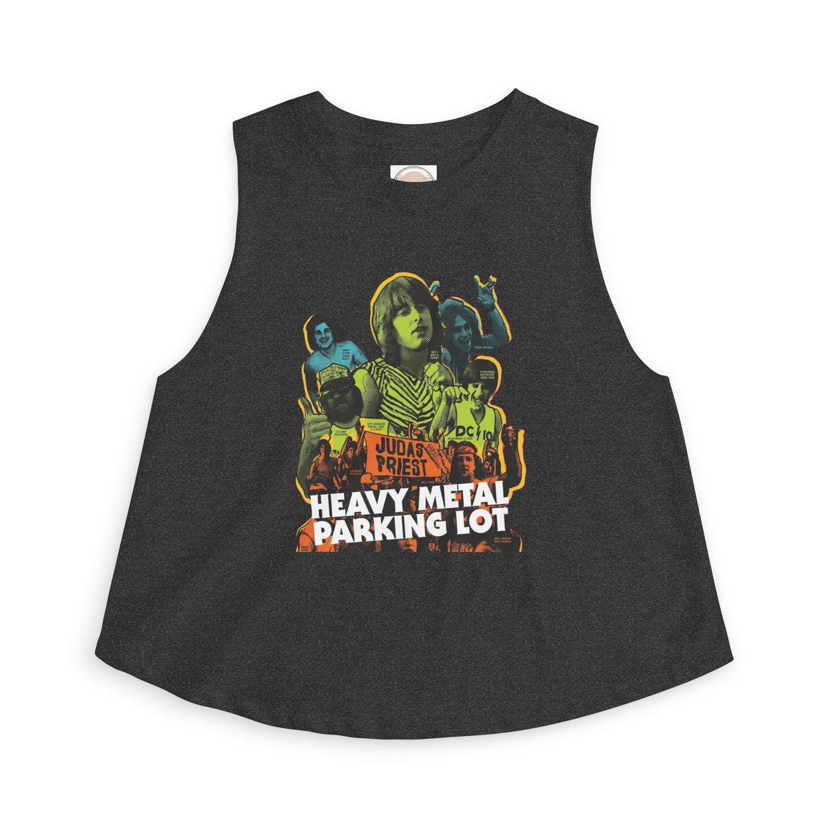 Heavy Metal Parking Lot Graphic Crop Top