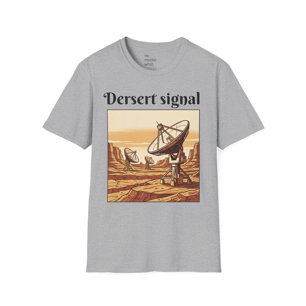 Desert Signal Retro Satellite Dish Graphic Tee