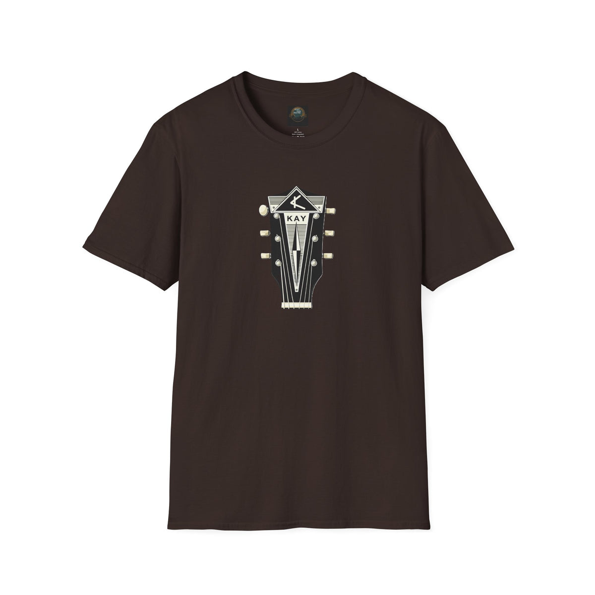 Vintage Kay Guitar Headstock T-Shirt — Retro Music Tee for Guitarists