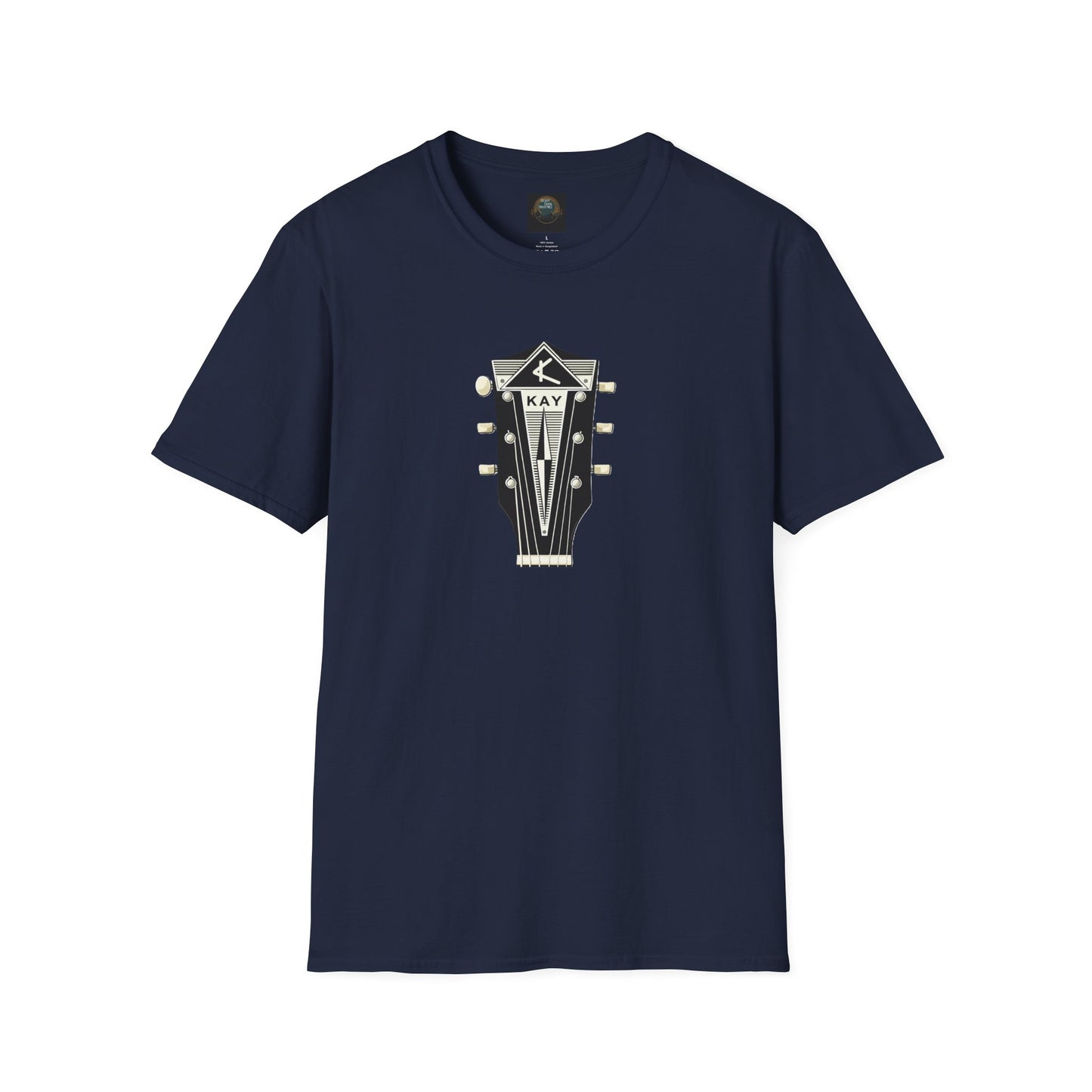 Vintage Kay Guitar Headstock T-Shirt — Retro Music Tee for Guitarists