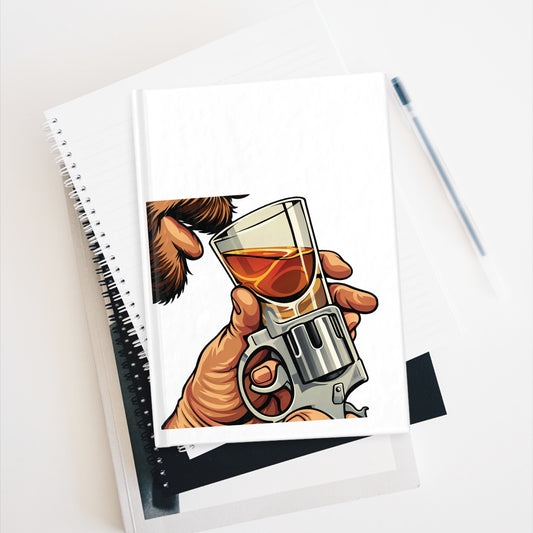 one is too many Hardcover Journal — Ruled Notebook for Men, Bar Notes & Gift