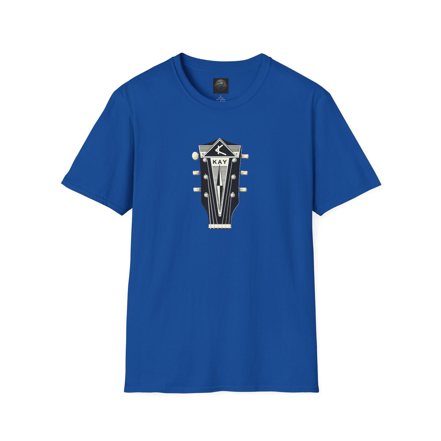 Vintage Kay Guitar Headstock T-Shirt — Retro Music Tee for Guitarists