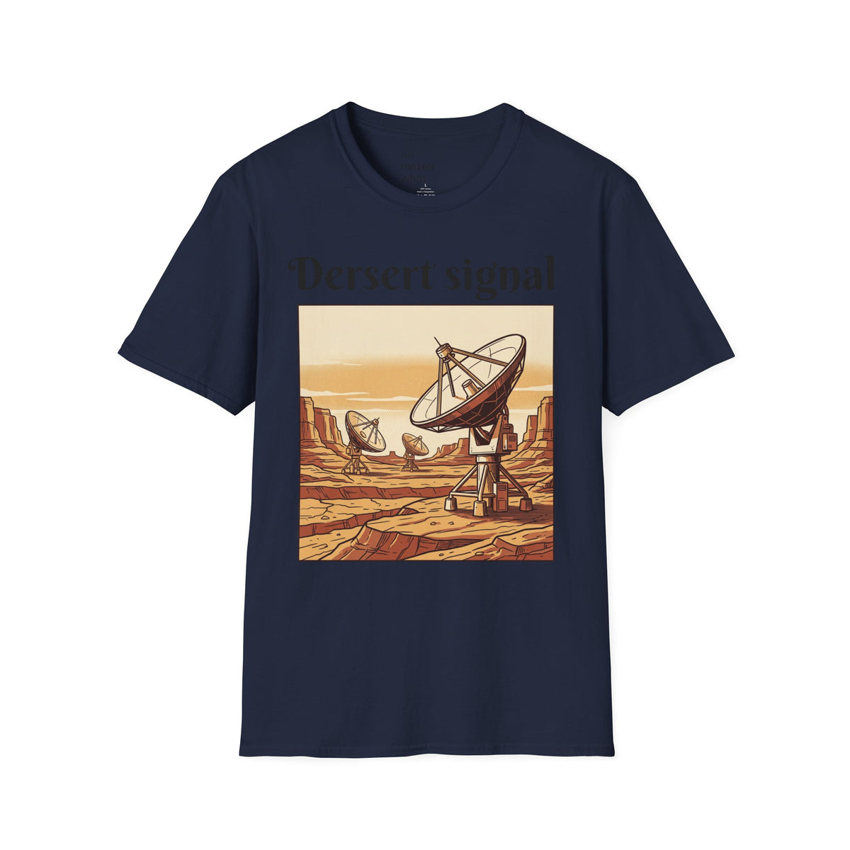 Desert Signal Retro Satellite Dish Graphic Tee