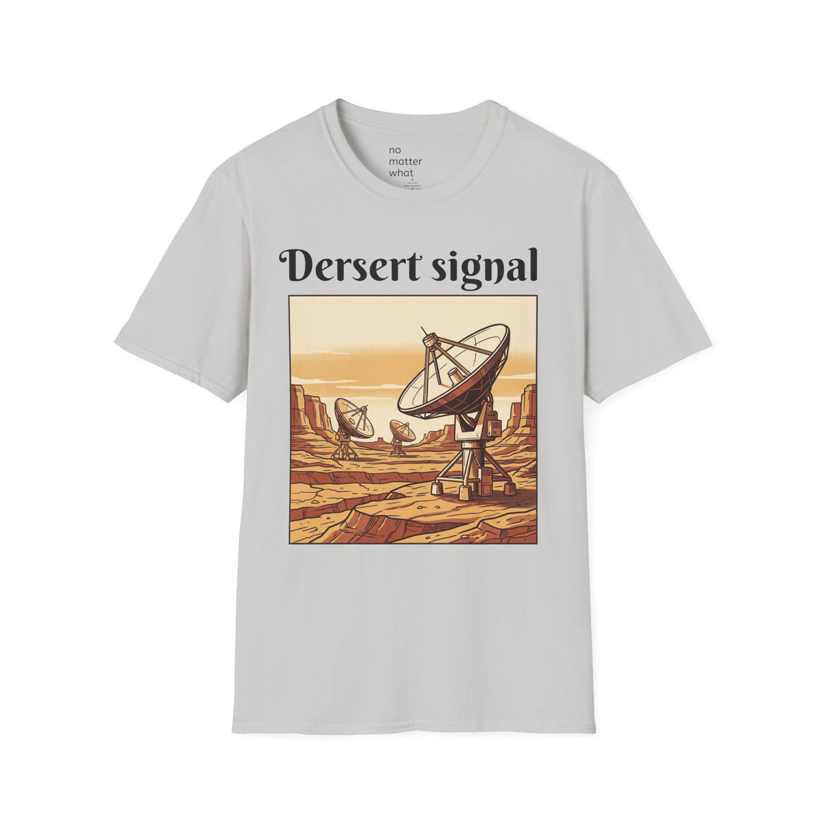 Desert Signal Retro Satellite Dish Graphic Tee