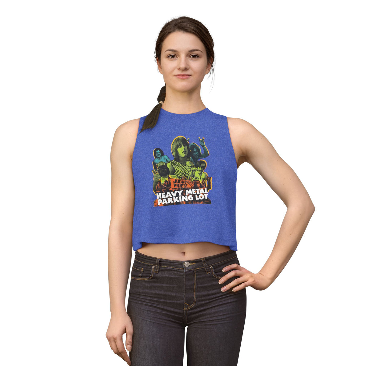 Heavy Metal Parking Lot Graphic Crop Top