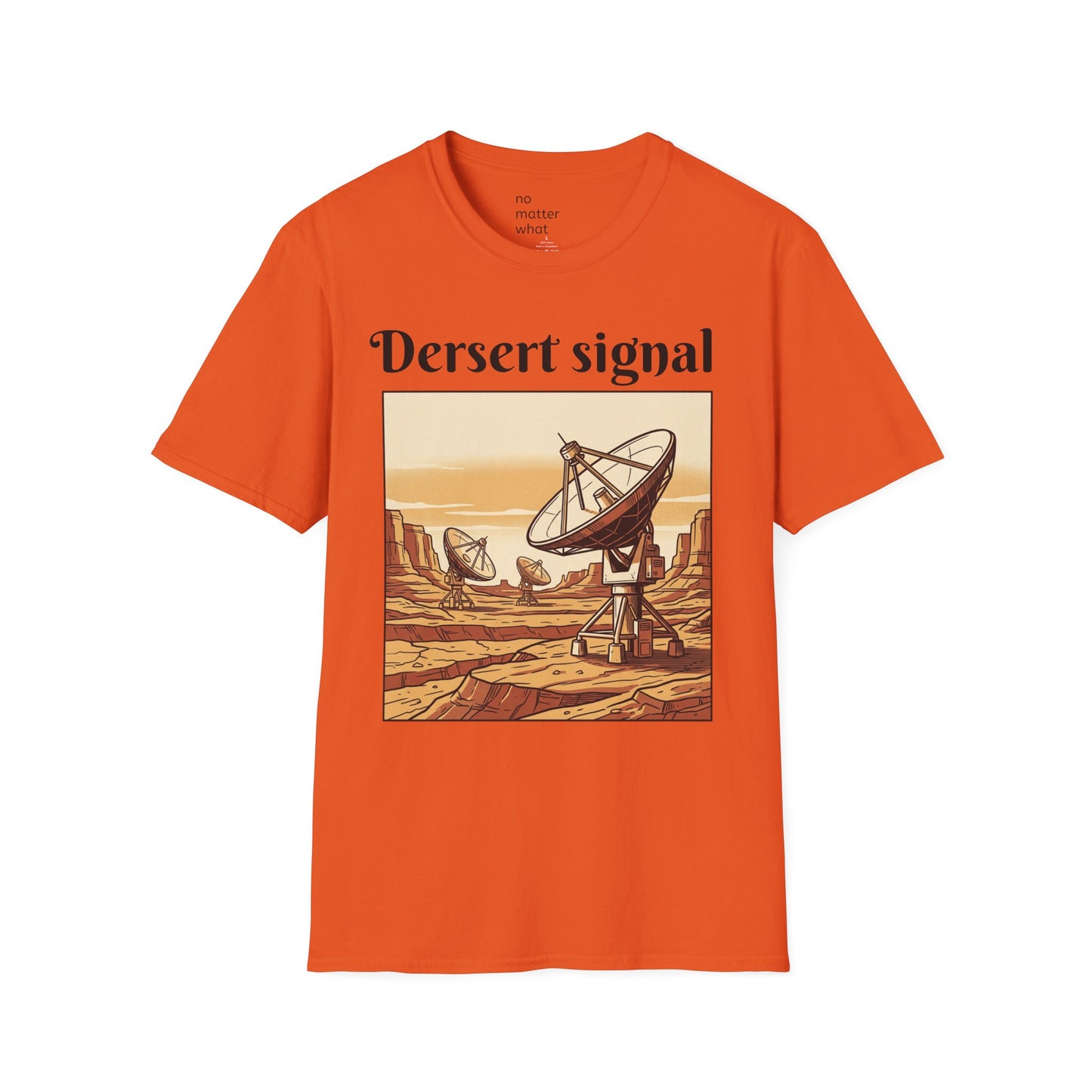 Desert Signal Retro Satellite Dish Graphic Tee
