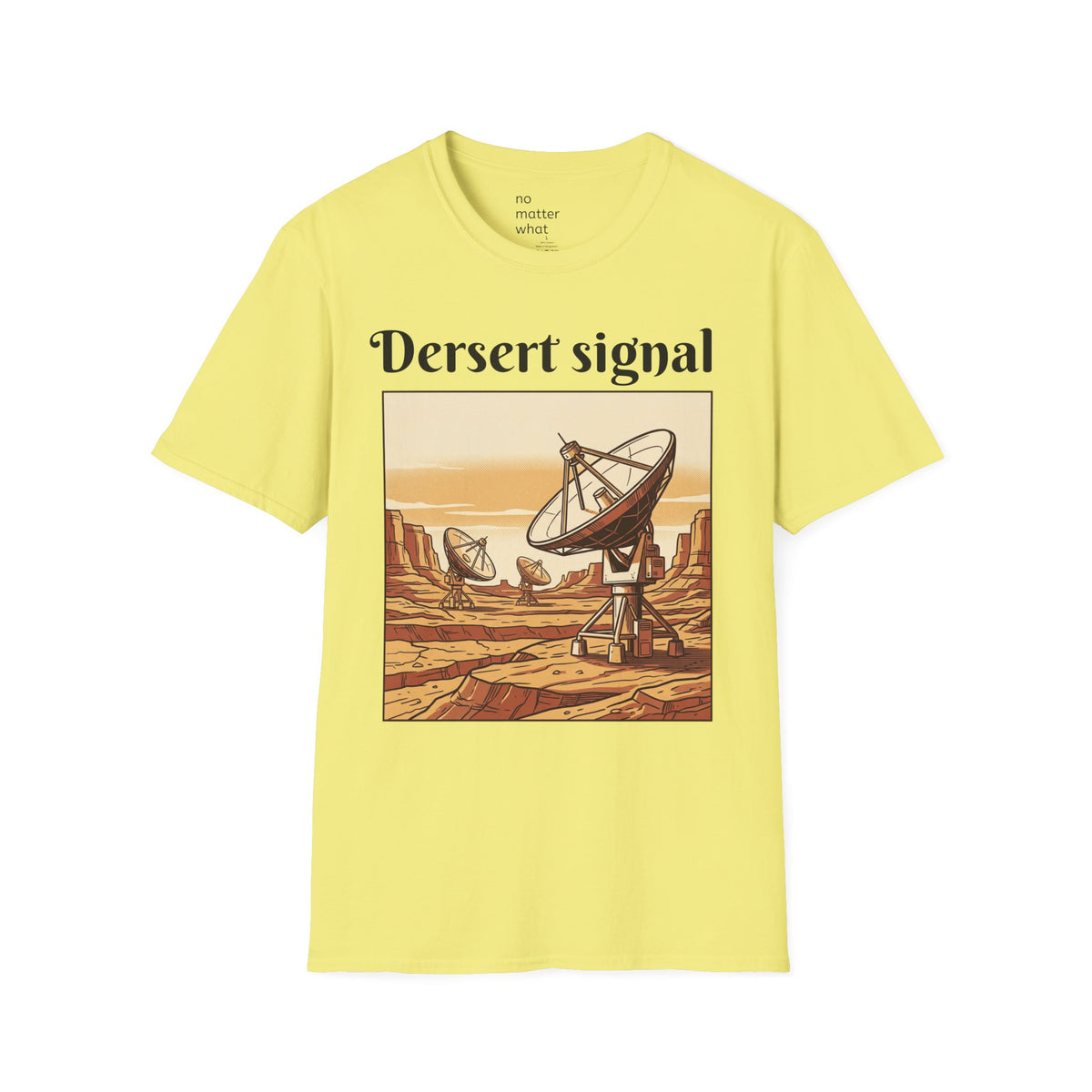 Desert Signal Retro Satellite Dish Graphic Tee