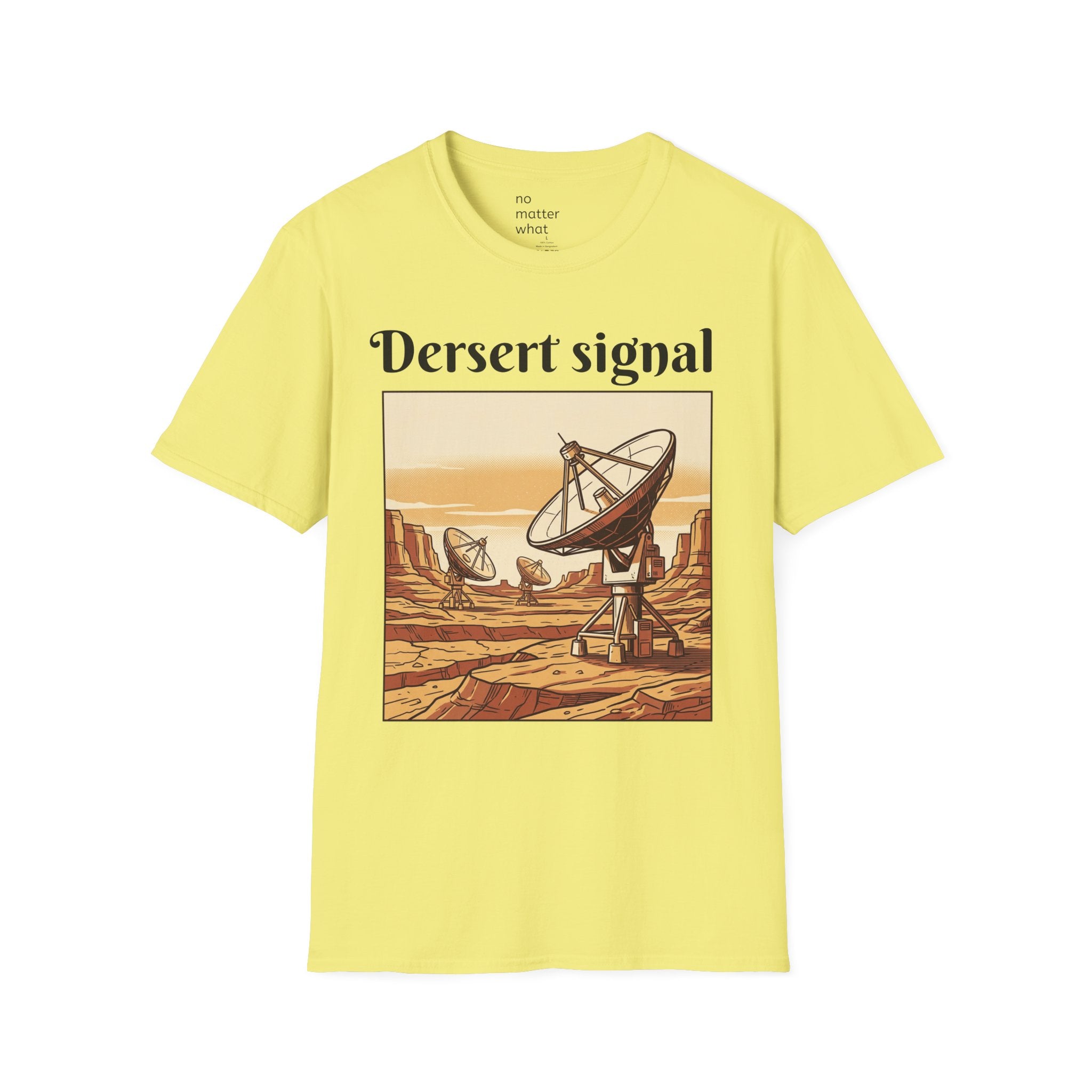 Desert Signal Retro Satellite Dish Graphic Tee