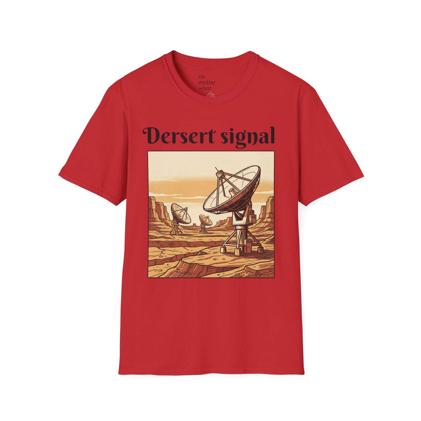 Desert Signal Retro Satellite Dish Graphic Tee