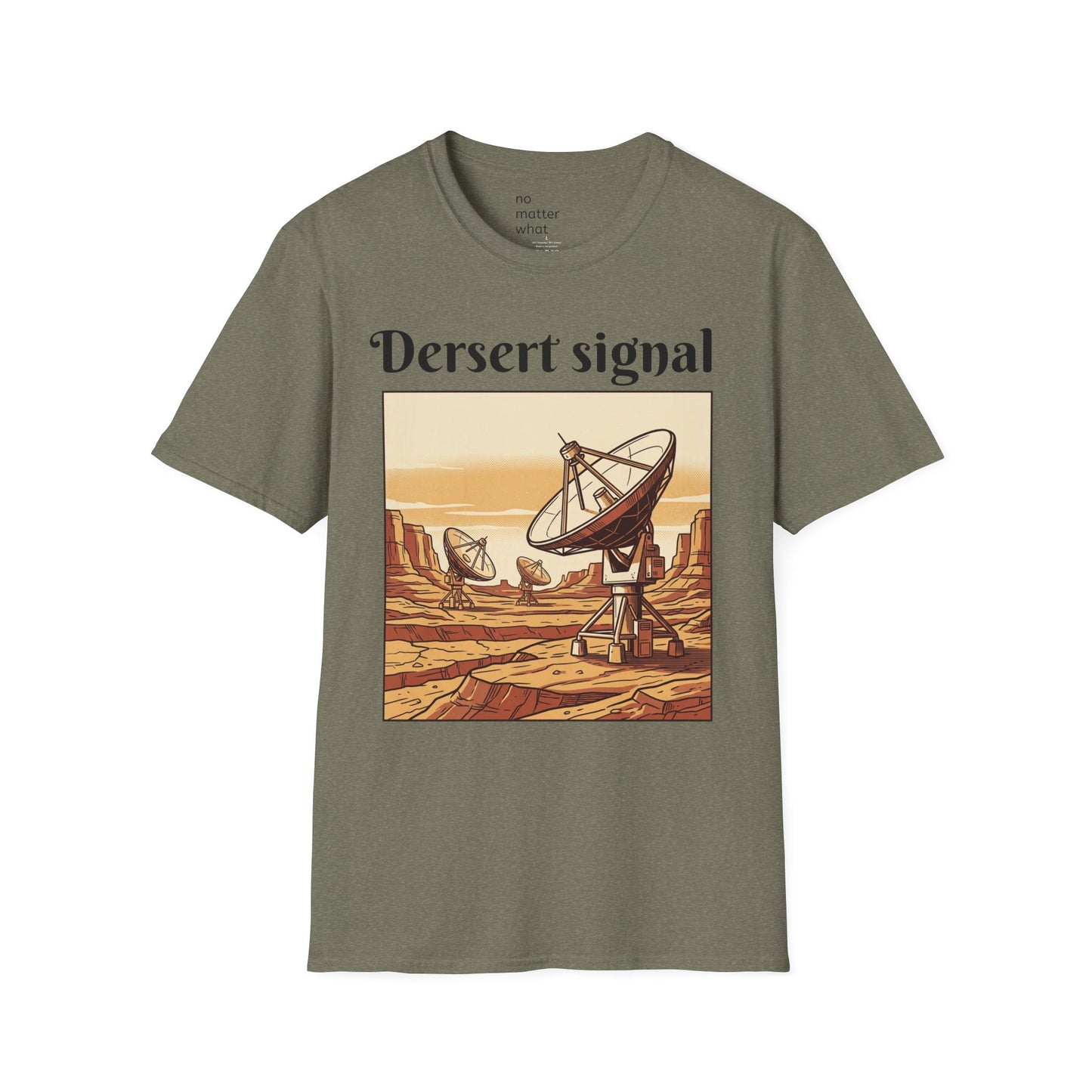 Desert Signal Retro Satellite Dish Graphic Tee