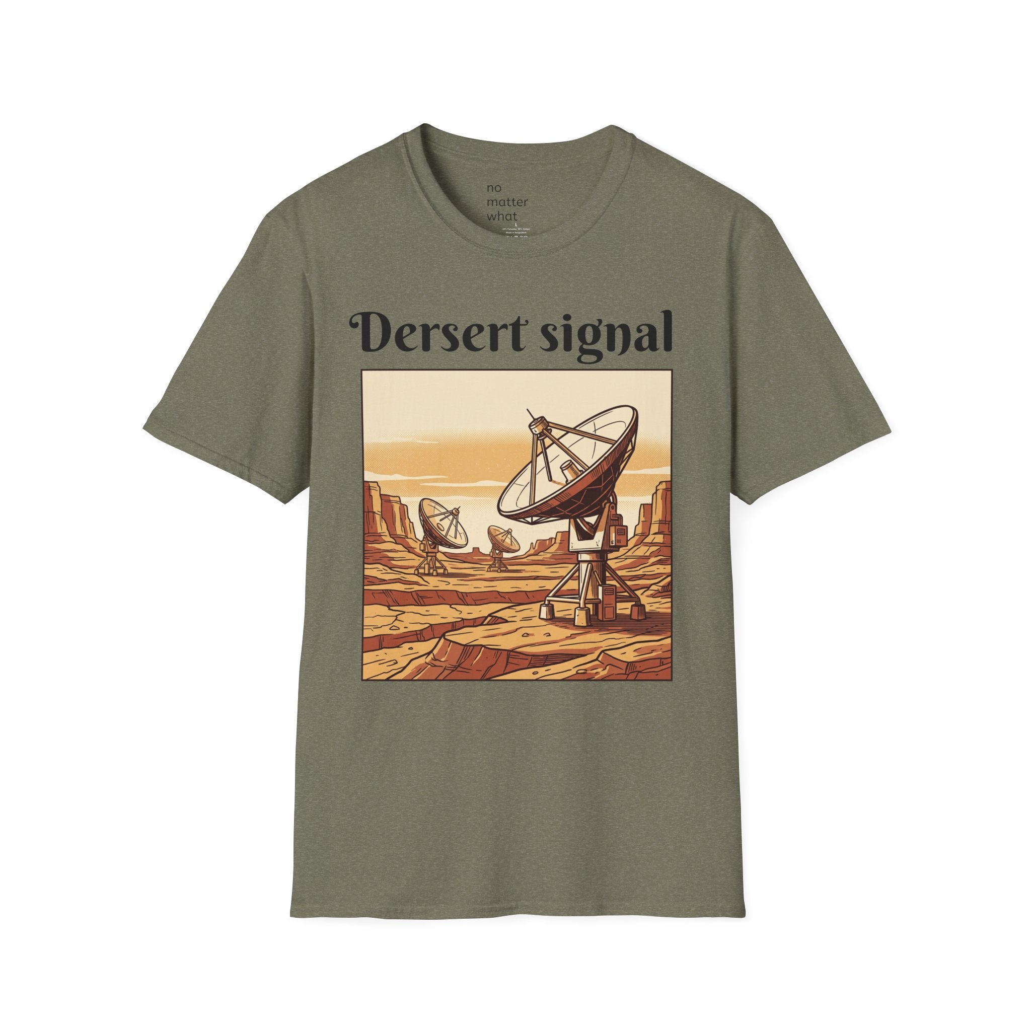Desert Signal Retro Satellite Dish Graphic Tee