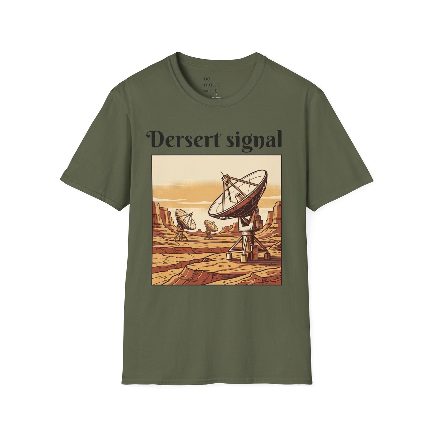 Desert Signal Retro Satellite Dish Graphic Tee