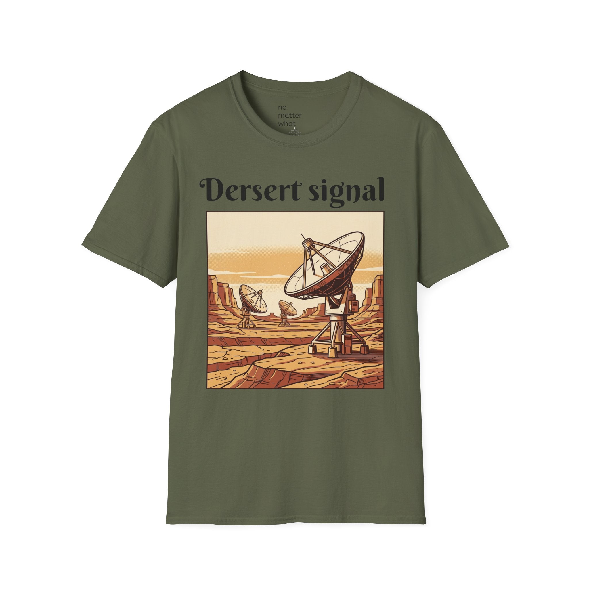 Desert Signal Retro Satellite Dish Graphic Tee