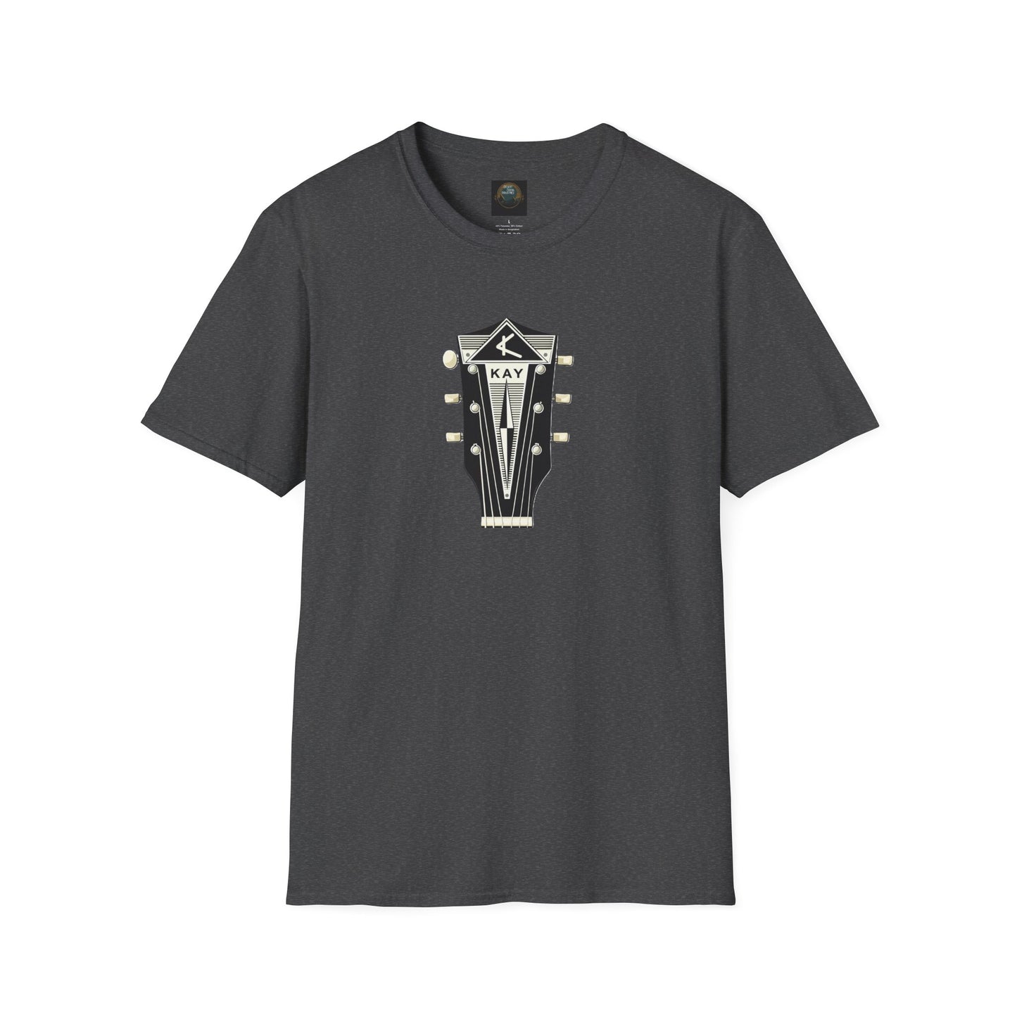 Vintage Kay Guitar Headstock T-Shirt — Retro Music Tee for Guitarists