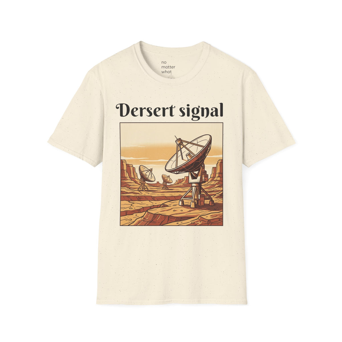 Desert Signal Retro Satellite Dish Graphic Tee