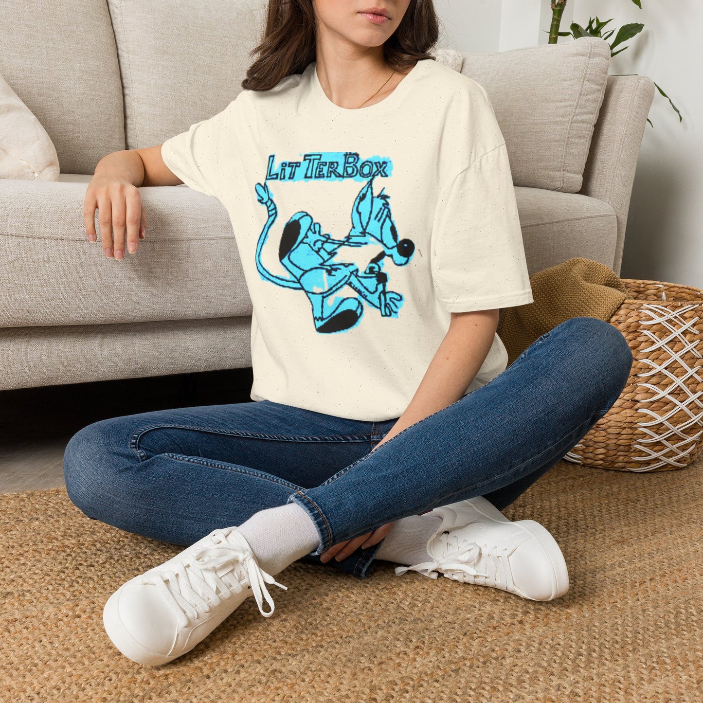 Litterbox Cat Graphic T-Shirt