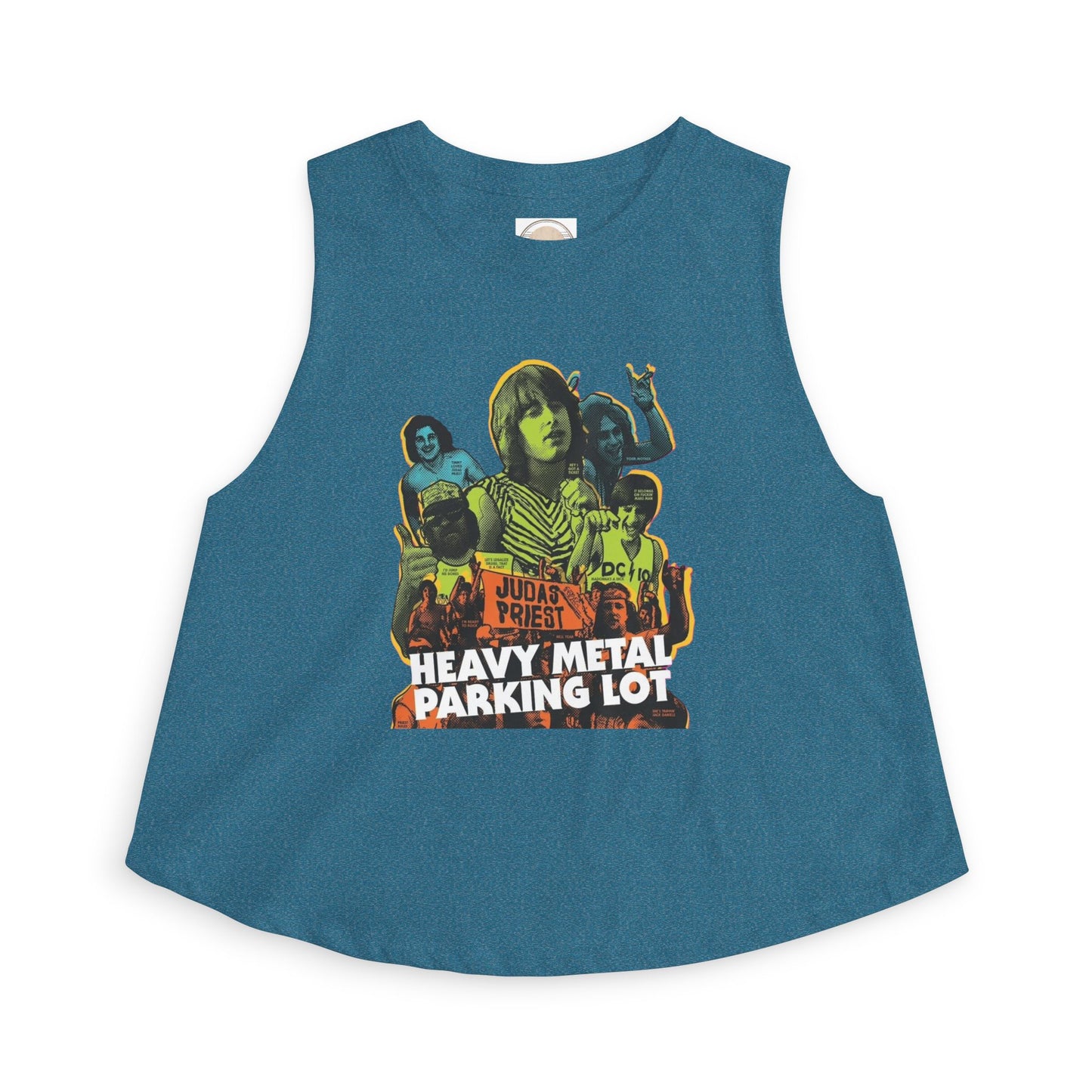 Heavy Metal Parking Lot Graphic Crop Top