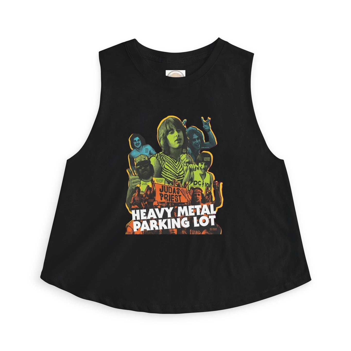Heavy Metal Parking Lot Graphic Crop Top