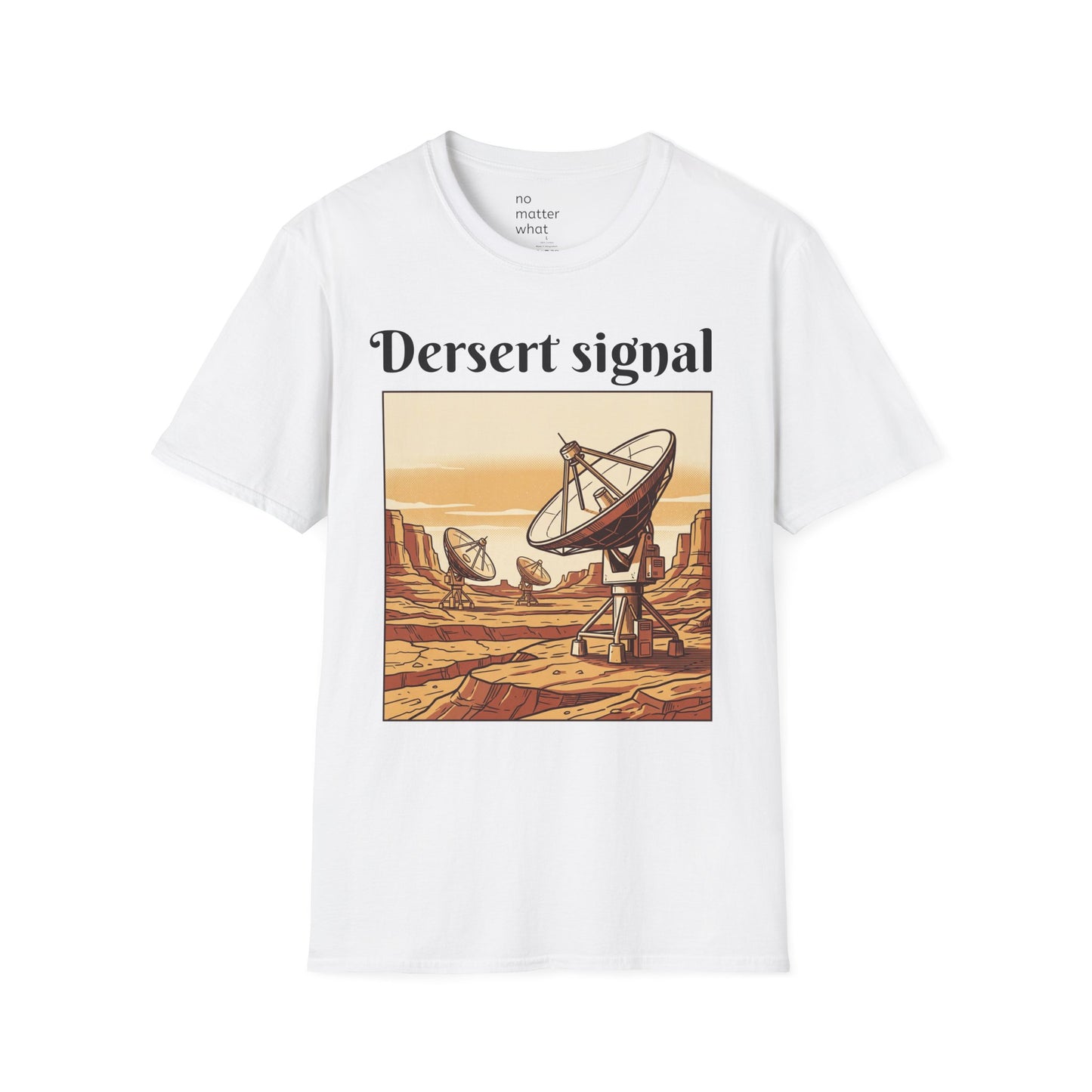 Desert Signal Retro Satellite Dish Graphic Tee
