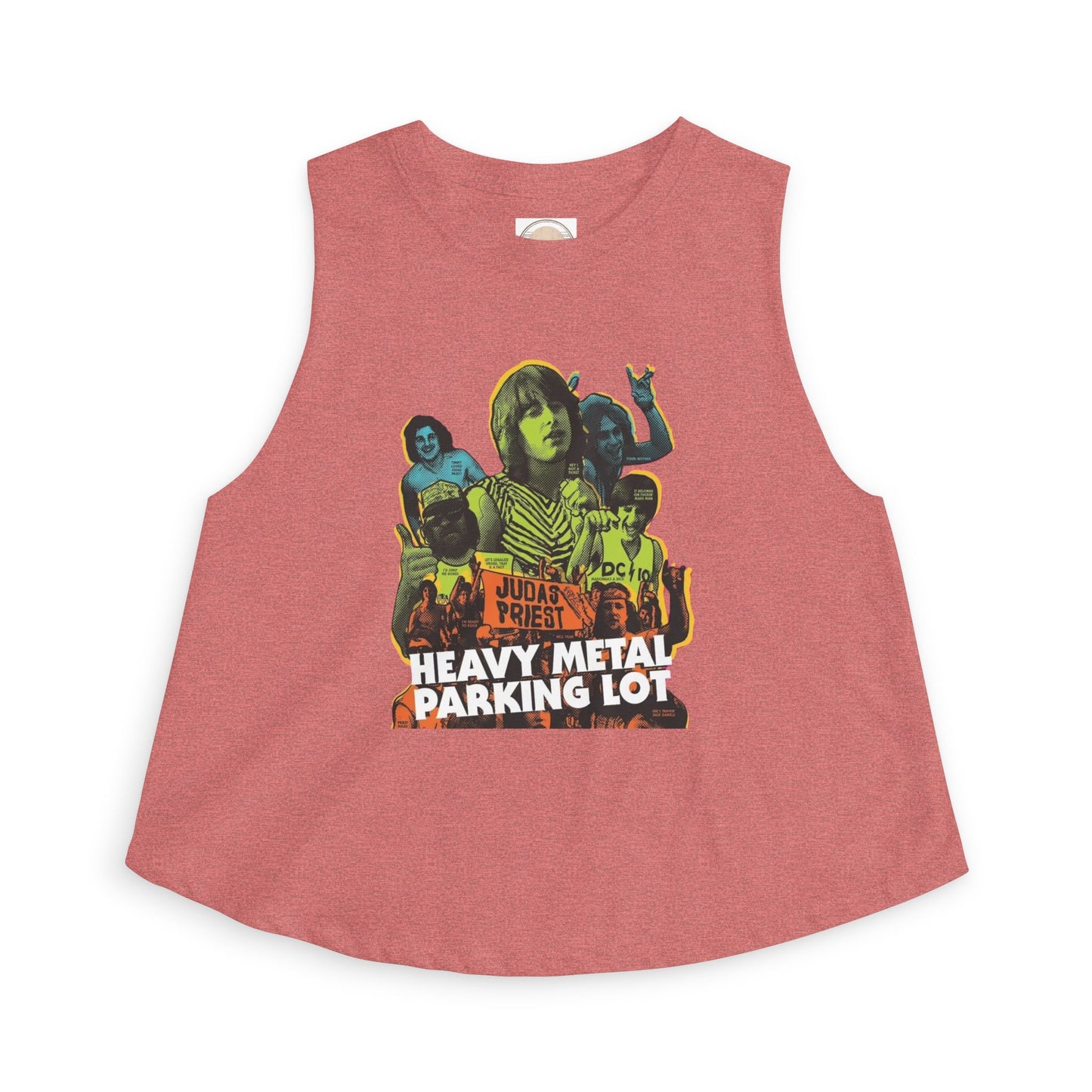 Heavy Metal Parking Lot Graphic Crop Top