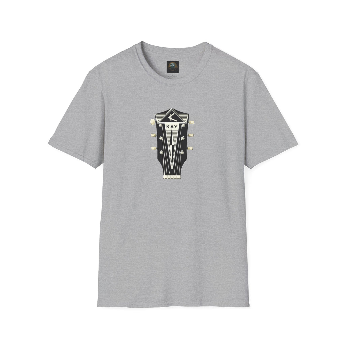 Vintage Kay Guitar Headstock T-Shirt — Retro Music Tee for Guitarists