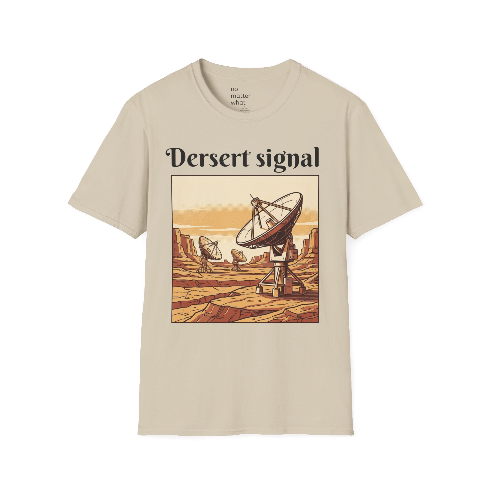 Desert Signal Retro Satellite Dish Graphic Tee