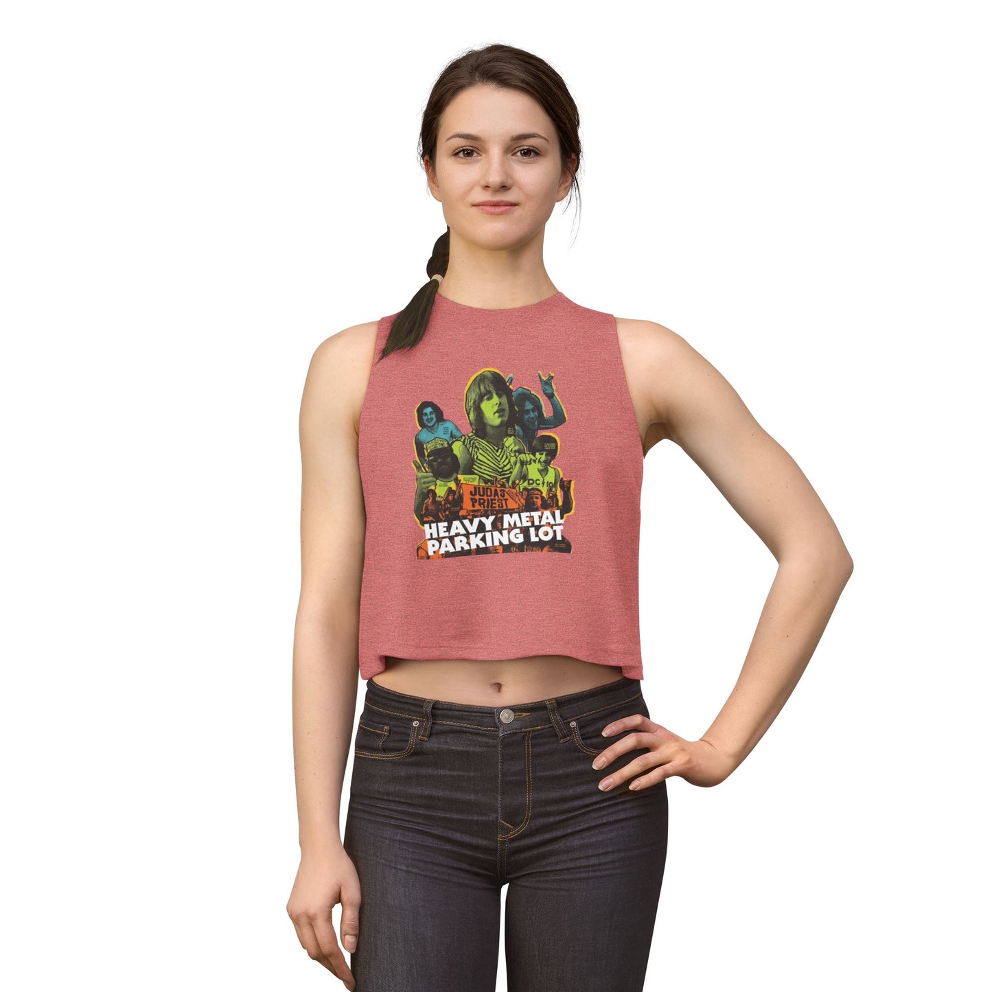 Heavy Metal Parking Lot Graphic Crop Top