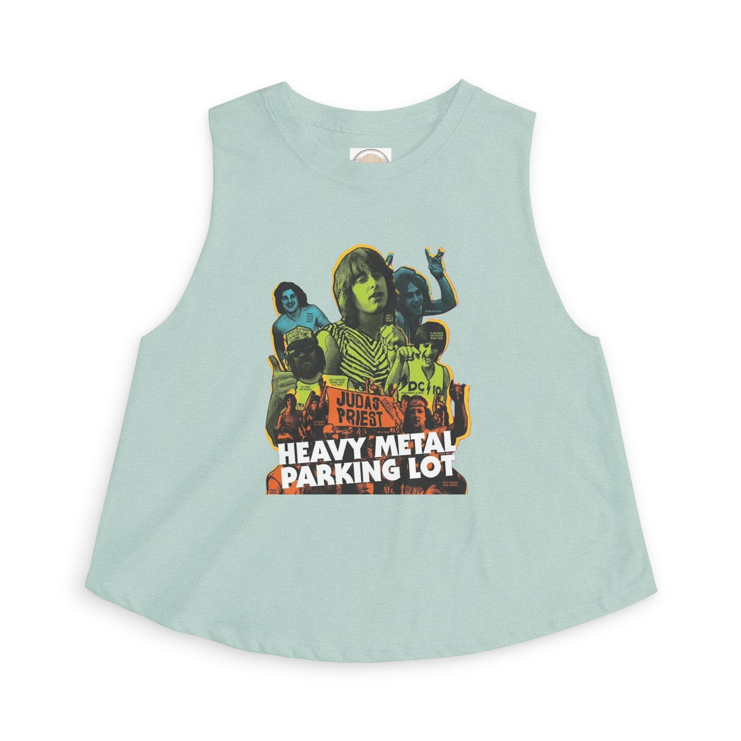 Heavy Metal Parking Lot Graphic Crop Top