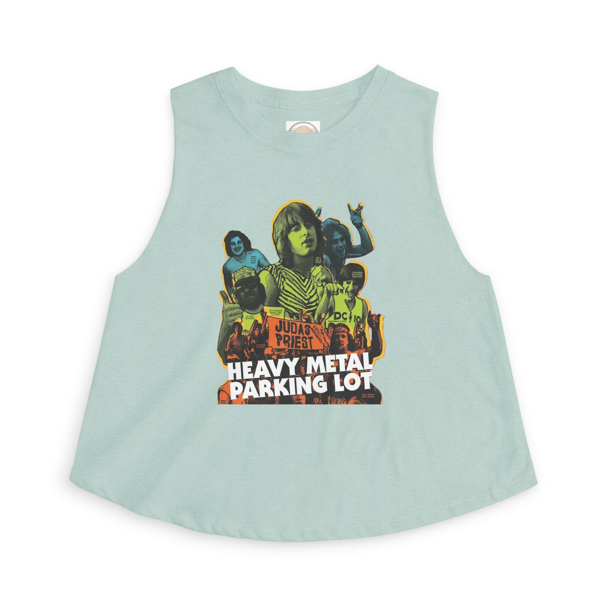 Heavy Metal Parking Lot Graphic Crop Top