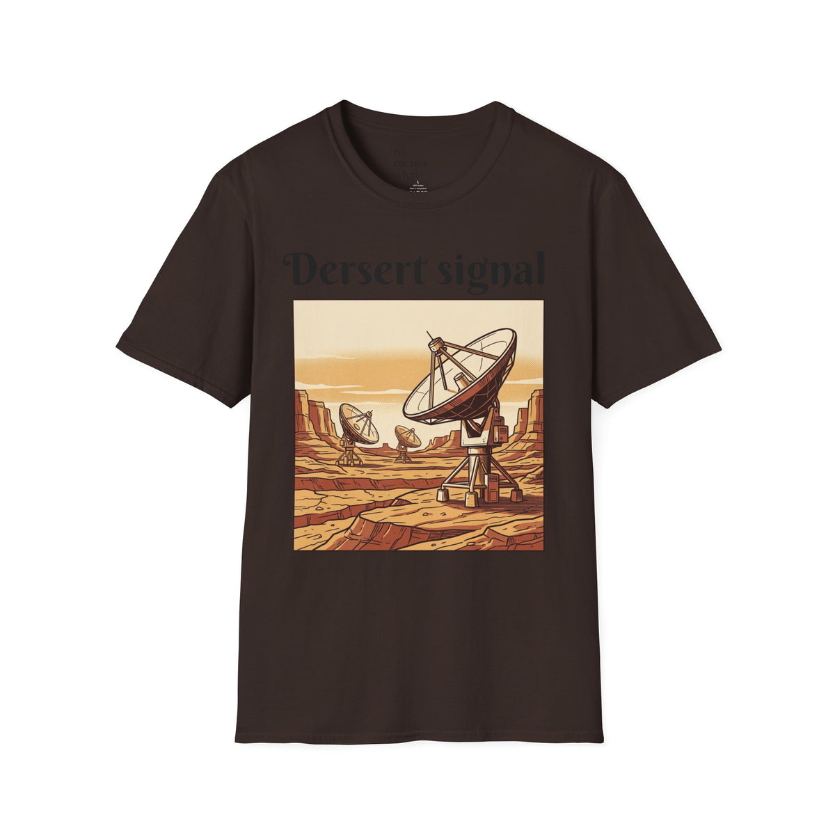 Desert Signal Retro Satellite Dish Graphic Tee